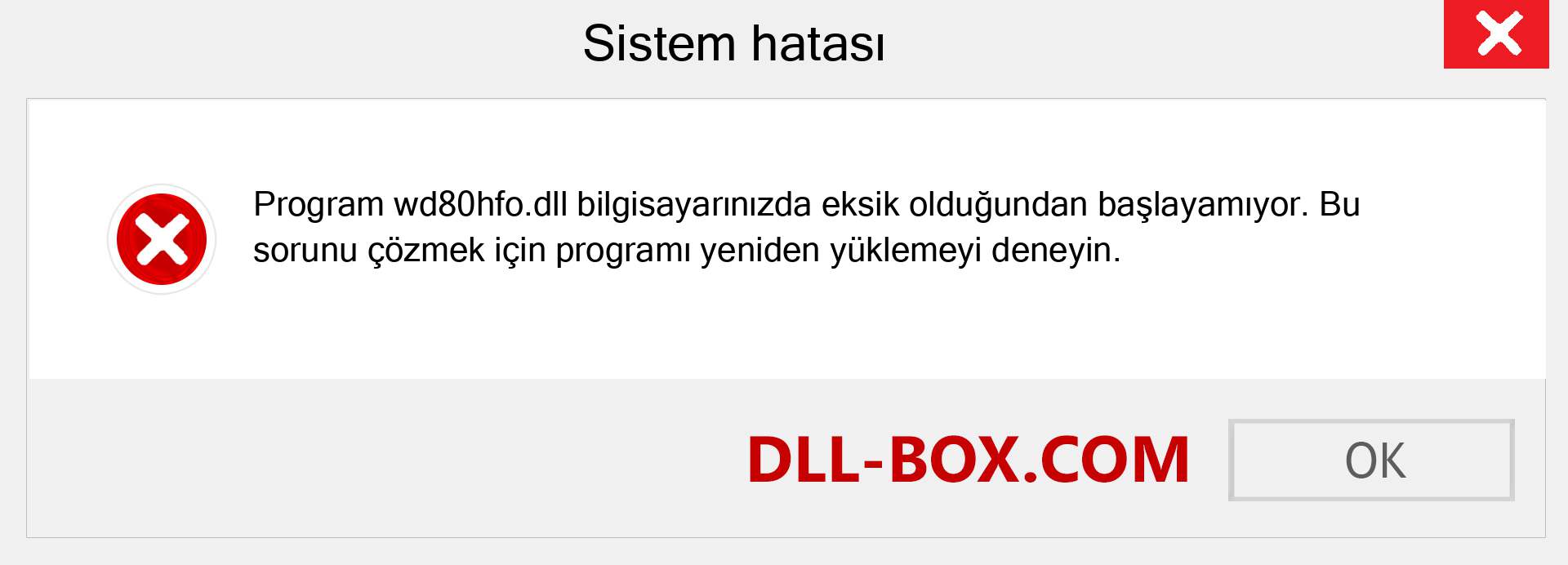 wd80hfo.dll dosyası eksik mi? Windows 7, 8, 10 için İndirin - Windows'ta wd80hfo dll Eksik Hatasını Düzeltin, fotoğraflar, resimler